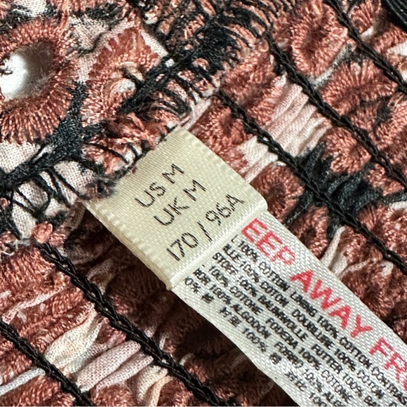 Free People Intimately Emma Soft Bra Women’s Medium Brown Embroidered Lace NWT - Picture 14 of 16